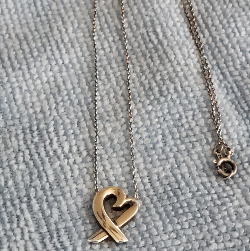 Tiffany and Co. Single heart necklace